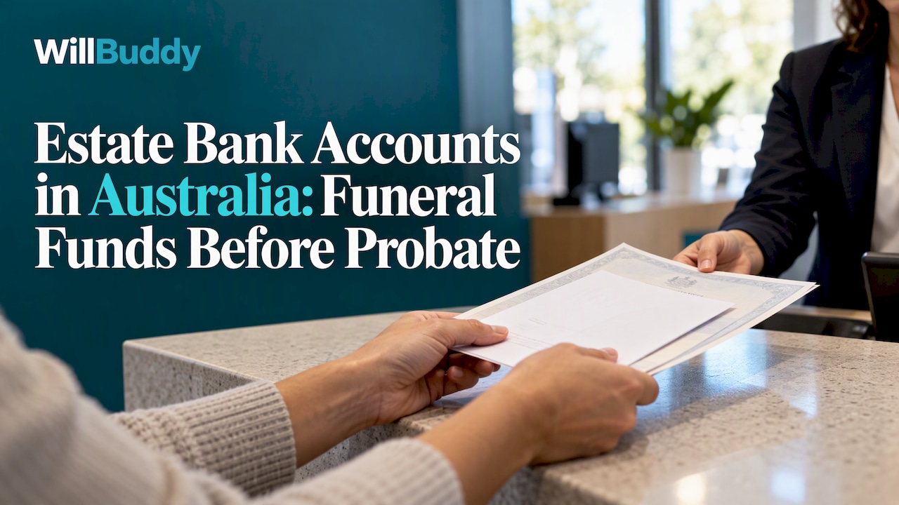Funeral invoice presented at an Australian bank