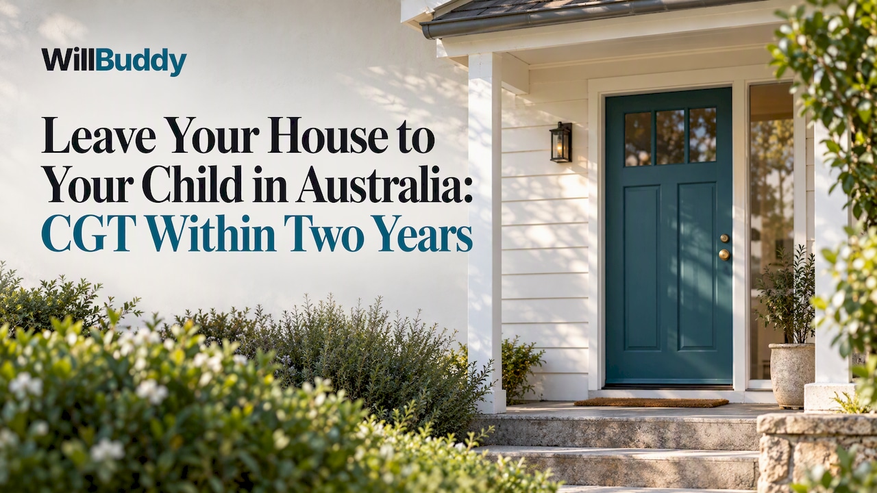 Australian family home with a teal front door