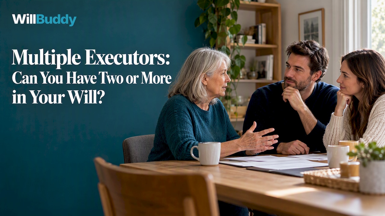 Family discussing who will act as co-executors