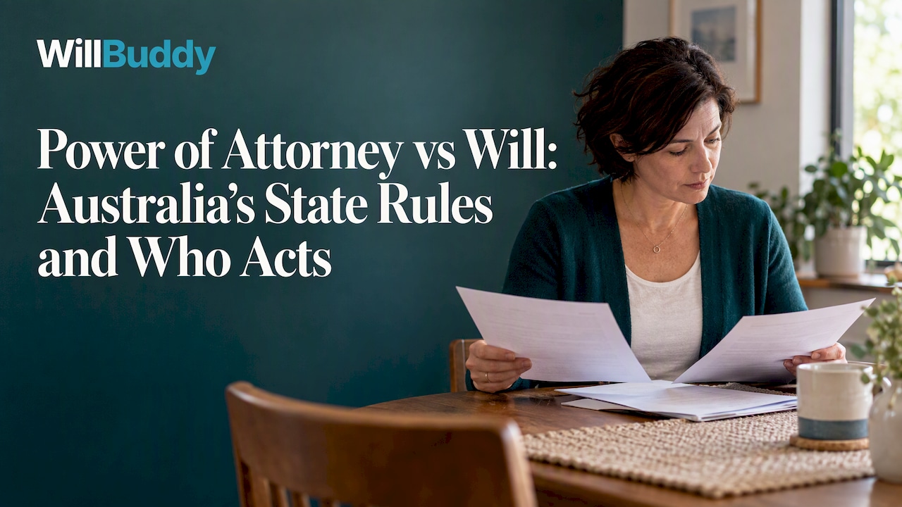 Woman comparing two sets of legal papers